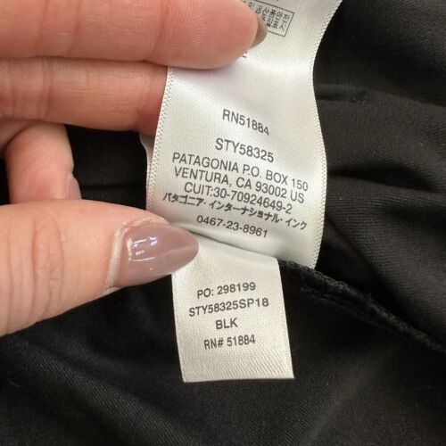 Patagonia Black Sliding Rock Dress Strappy Back Shelf Bra Size S High Neck - Picture 10 of 13