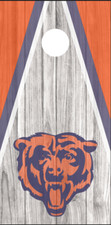 Cornhole Board Wraps Decals Vinyl Stickers Set of 2 - Chicago Bears