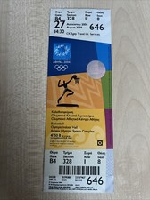 Ticket Olympic Games ATHENS Greece 27.08 2004 Basketball game Russia - USA semi