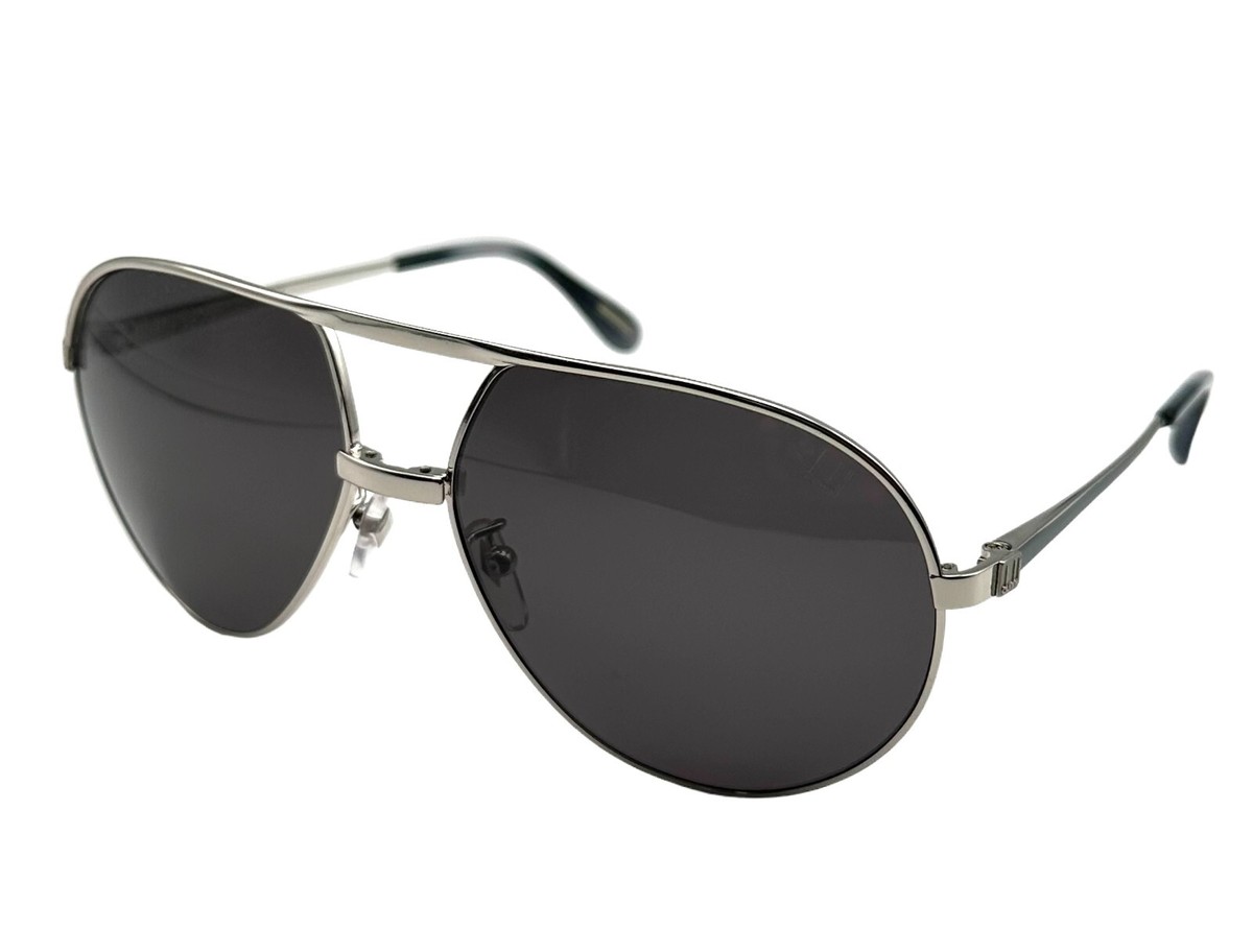 Dunhill Sunglasses SDH099 634P 59mm Satin Silver - Grey Polarized