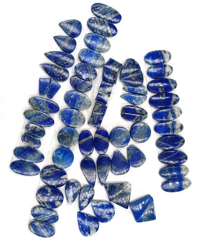 lapis Lazuli Pair Lot Gemstone - Loose Pair Cabochon handmade Wholesale 72108 - Picture 3 of 4