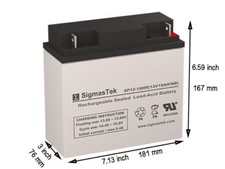 12V18AH NB Terminal GS Portalac CFP12V18UPS Emergency Lighting SLA Replacement