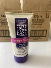 John Frieda 24 Hour Silky Style Frizz-Ease Straight Fixation Styling Cream 5 Oz