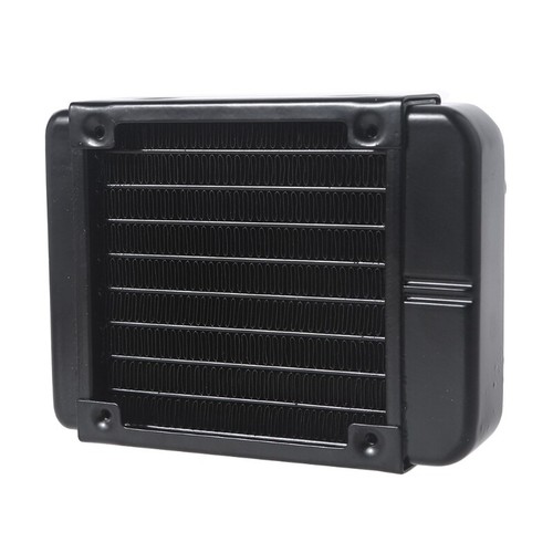 DIY Liquid Cooling System High-Density Fins 8 Row Aluminum Tubes Radiator 90mm - Afbeelding 5 van 8