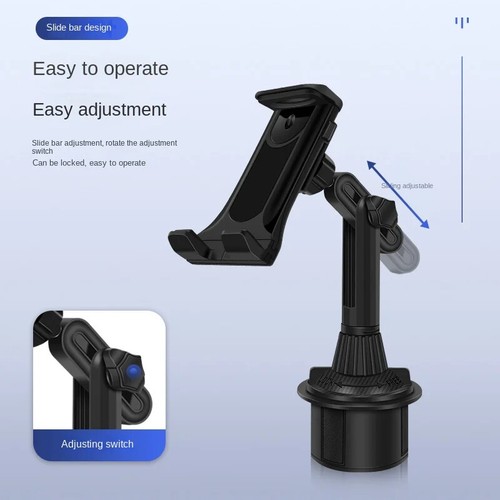 Car Mount Car Cup Holder Phone Stand For 4.7-12.9" iPhone iPad Tablet Universal - Picture 5 of 12