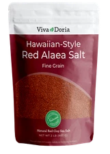 Viva Doria Hawaiian Red Alaea Pacific Sea Salt, Fine Grain, 5 lb