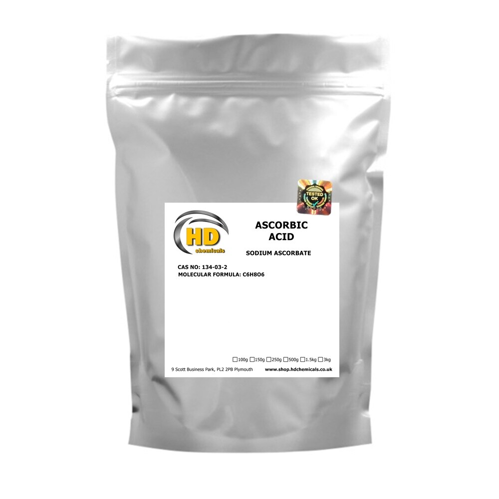 Pure Ascorbic Acid Vitamin C Powder, Food Grade Antioxidant Preservative 250g