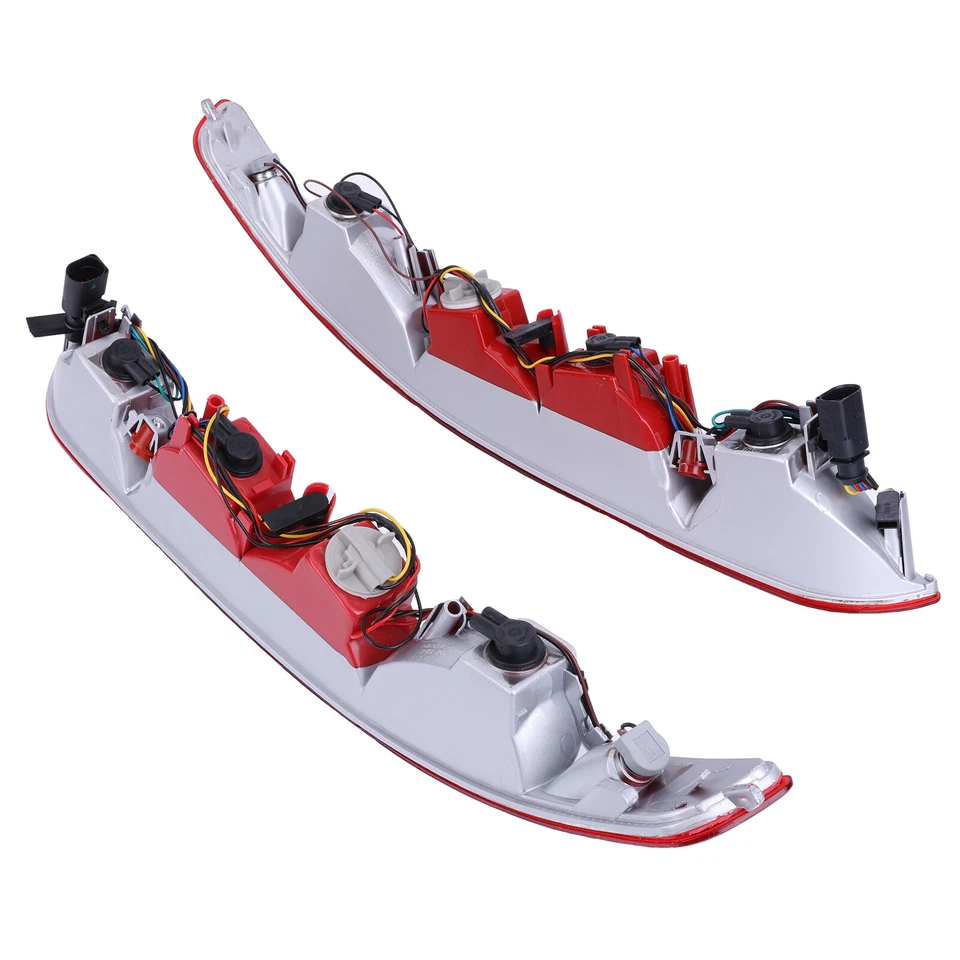 1 Pair ABS Rear Bumper Lower Tail Light Brake Stop Lamp For Audi Q5 2009-2017 16 - Image 3 of 4