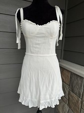 REFORMATION Christine Dress In Ivory Sz 6