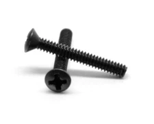 #6-32 x 1 Coarse Machine Screw Phillips Oval Head Black Oxide