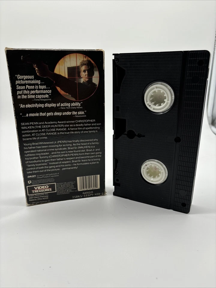 At Close Range (VHS, 1986) Sean Penn, Christopher Walken Rare VHS - Image 3 of 3