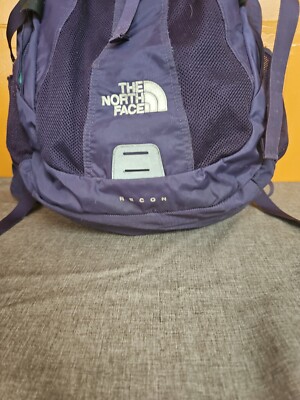 THE NORTH FACE RECON BACKPACK DARK PURPLE AND AQUA. Broken  display picture 1