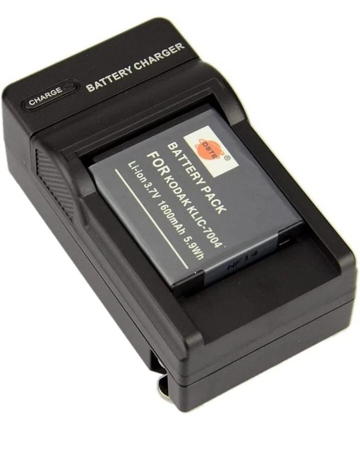 Repuesto DSTE para 2 baterías KLIC-7004 + adaptador cargador de viaje y coche DC30 Foto 2 de 4