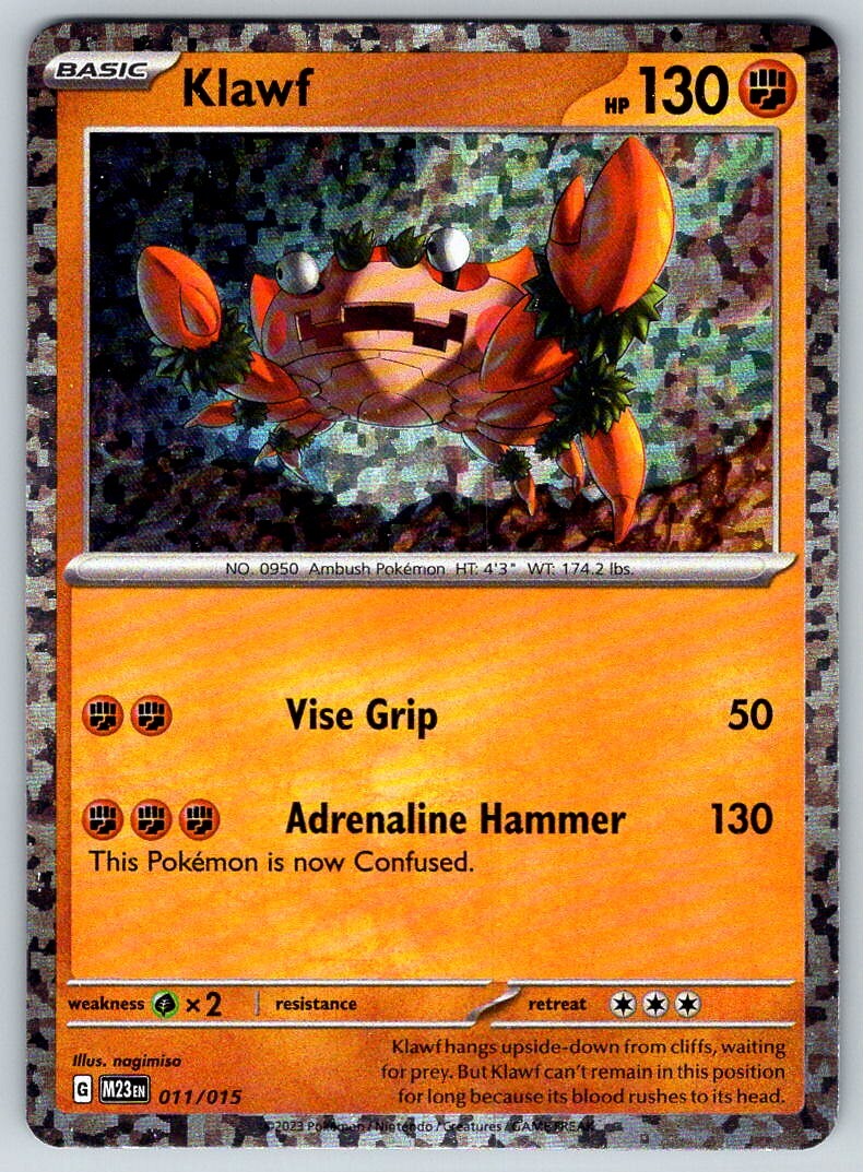 2023 POKEMON MCDONALD'S KLAWF HOLO BASIC HOLO #011/015 HP 130 | eBay