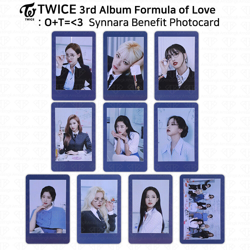 TWICE 3rd Album Formula of Love Official Photocard Synnara TWICE 3rd Album Formula of Love Official Photocard Synnara