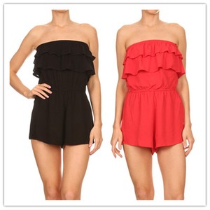 ruffle top romper