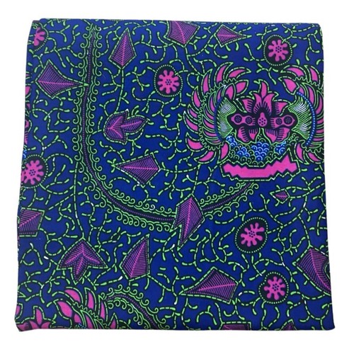 African wax print ANKARA 100% cotton 6 yards fabric Craft/Dress/ Skirt/ NEW !!! - Picture 3 of 7
