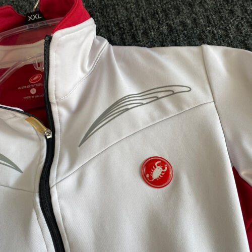 Women’s Castelli Jacket Windstopper Red White S Full Zip Cycling Rosso Corsa - Picture 4 of 13