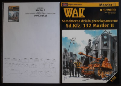 WAK 8-9/2009 - Jagdpanzer Sd.kfz. 132 Marder II + lasergeschnittene Rahmen