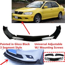 Add-on Universal For 2002-2003 Mitsubishi Lancer Black Front Bumper Lip Splitter