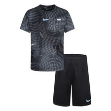 Nike Little Boy' DRI-Fit Printed Abstract Tee  Shorts Set 86K486-023 Size 4
