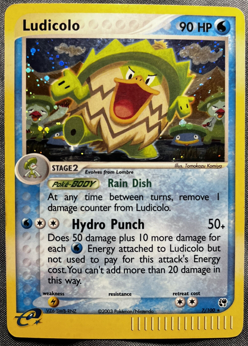 Pokémon TCG Ludicolo EX Sandstorm 7 Reverse Holo Holo Rare