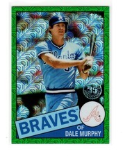 Dale Murphy 2020 Topps Update Silver Pack Green Mojo Refractor #/99 HOF Braves