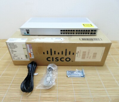 Cisco WS-C2960L-24TQ-LL Catalyst 2960L 24 port GigE 4 x 10G SFP+ LAN Lite in Box
