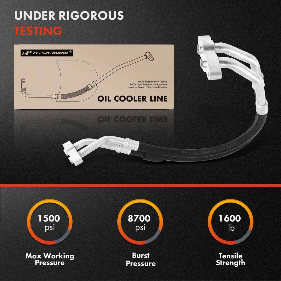 Entrada y salida de manguera del enfriador de aceite del motor para Ford Expedition 1997-2002 F-150 250 4x4 Foto 4 de 4