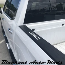 WHITE Bed Rail Letter Insert Set of 2 For 2019-2025 GMC Sierra Bed Letters