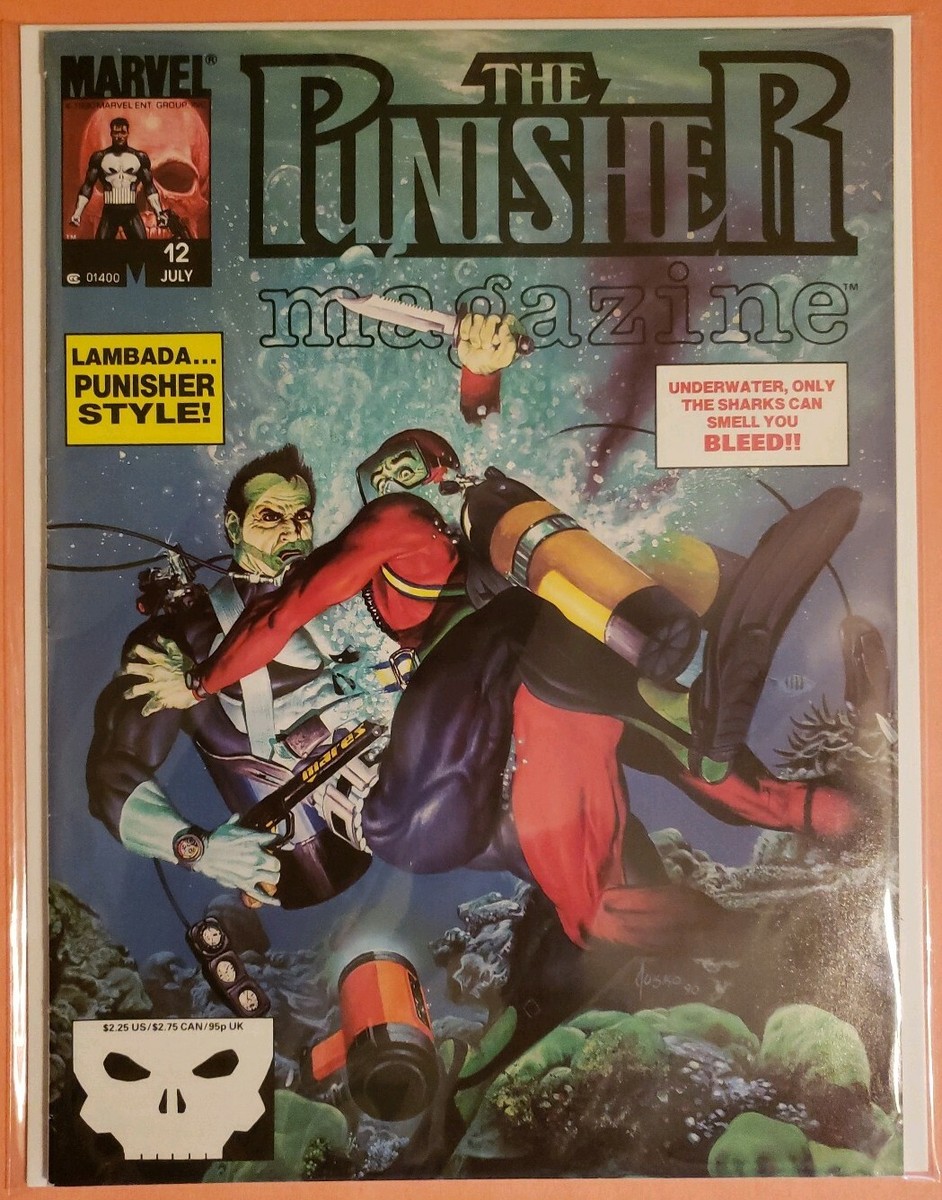 Couverture Originale Punisher N°6 Semic De Novembre 1990 - Dessin Whilce Portacio