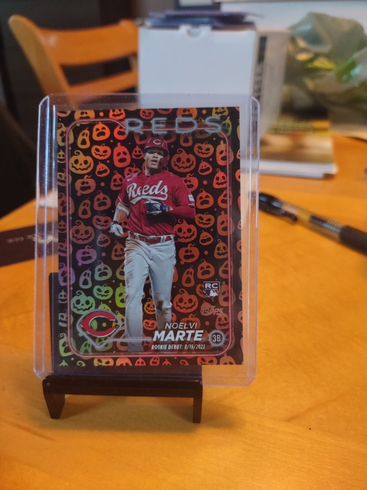 2024 Topps Update - Noelvi Marte - Rookie Debut RC - Jack O'Lantern Parallel