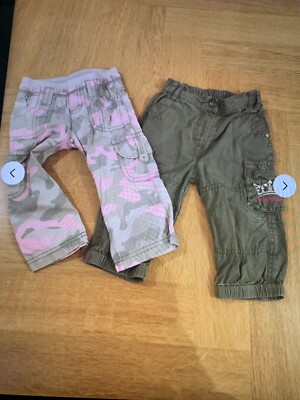 2xHosen Mädchen Gr74 Benetton Dopodopo