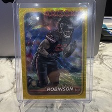 2024 Topps Chrome Rookies Yellow Wave Refractor 35/75 DARIUS ROBINSON Rookie RC