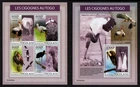 TOGO, MNH MINI SHEETS SET - THE STORKS, BIRDS, YEAR 2019
