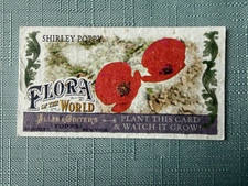 2011 Topps Allen & Ginter's Mini FLORA OF THE WORLD Card # FOW-3 SHIRLEY POPPY