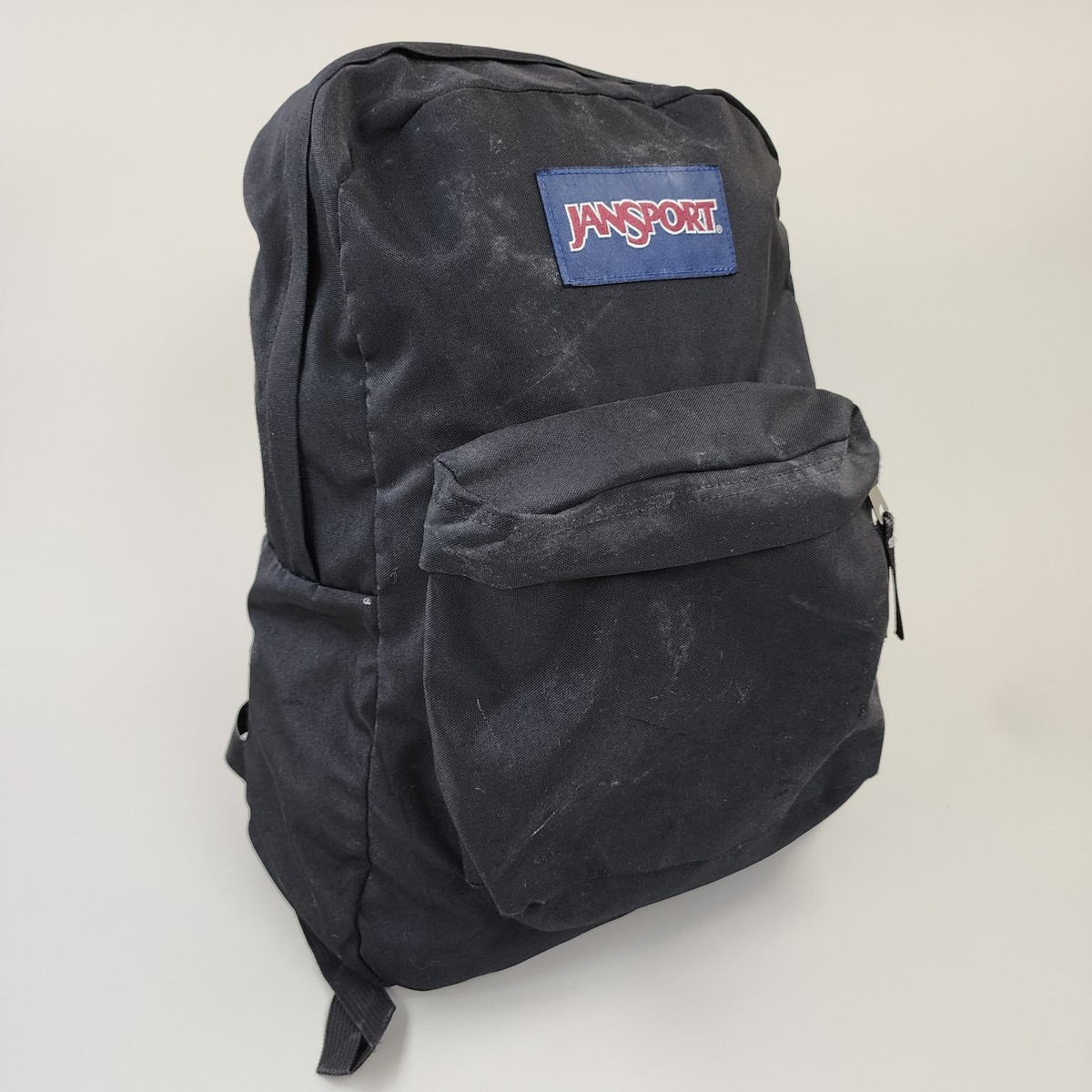 Vintage Jansport Backpack Black Day Pack Outdoor Hiking 90s School