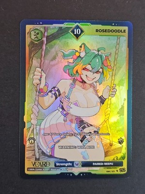 Rosedoodle 10 Holo First 1st Edition Divine Chaos Card GamerSupps VCard 035/271