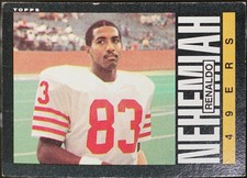 1985 Topps Football Renaldo Nehemiah #158 EX