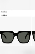 Celine Sunglasses Bold 3 Dots 55mm Polarized Square Sunglasses Made In Italy