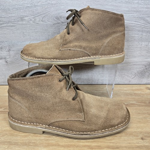 Roamers Talla UK 8 Gamuza Desierto Botas Clásicas Con Cordones Marrón Zapatos Informales - Imagen 3 de 18