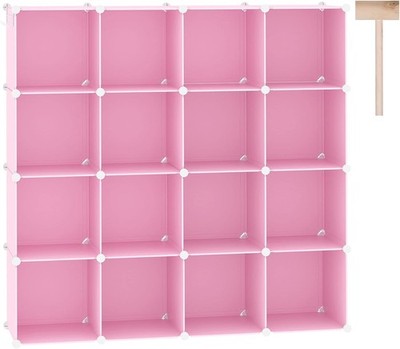 16-Cube Storage Organizer Shelves Units Plastic Storage Cubes DIY Closet