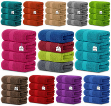 4 X Jumbo Bath Towels 100% Egyptian Cotton Hotel Quality Spa Towels Set 70x130cm