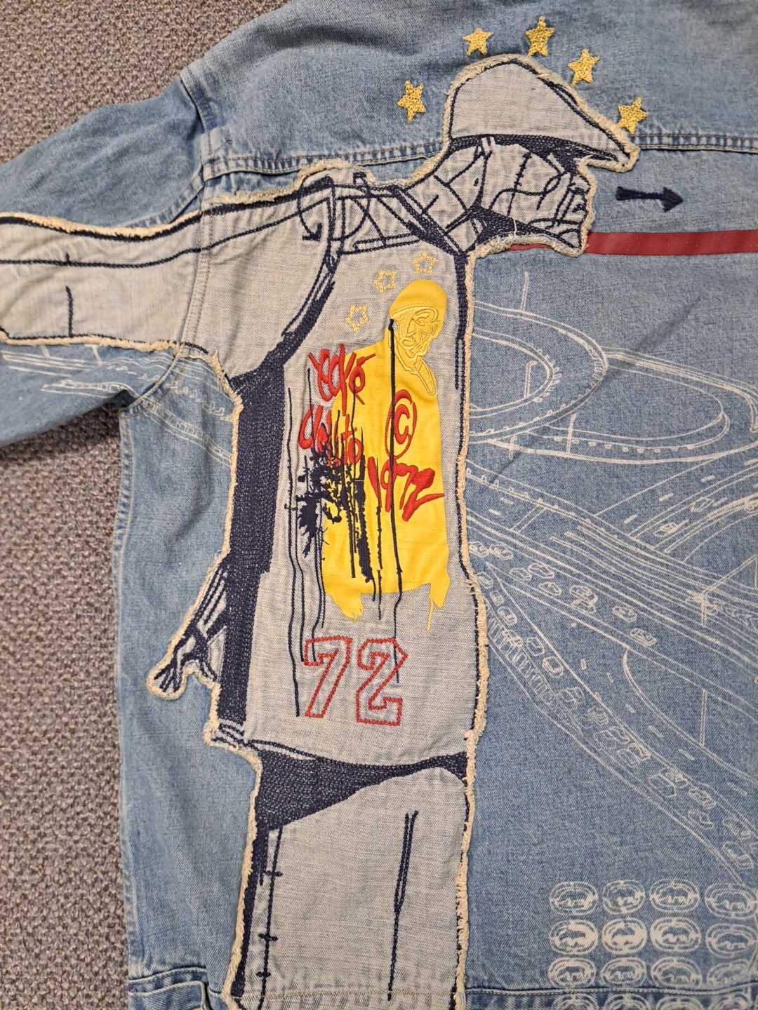Eloop Interloop Denim Rare Ecko Unltd Interloop Denim Jacket Size 2XL Blue - Gem