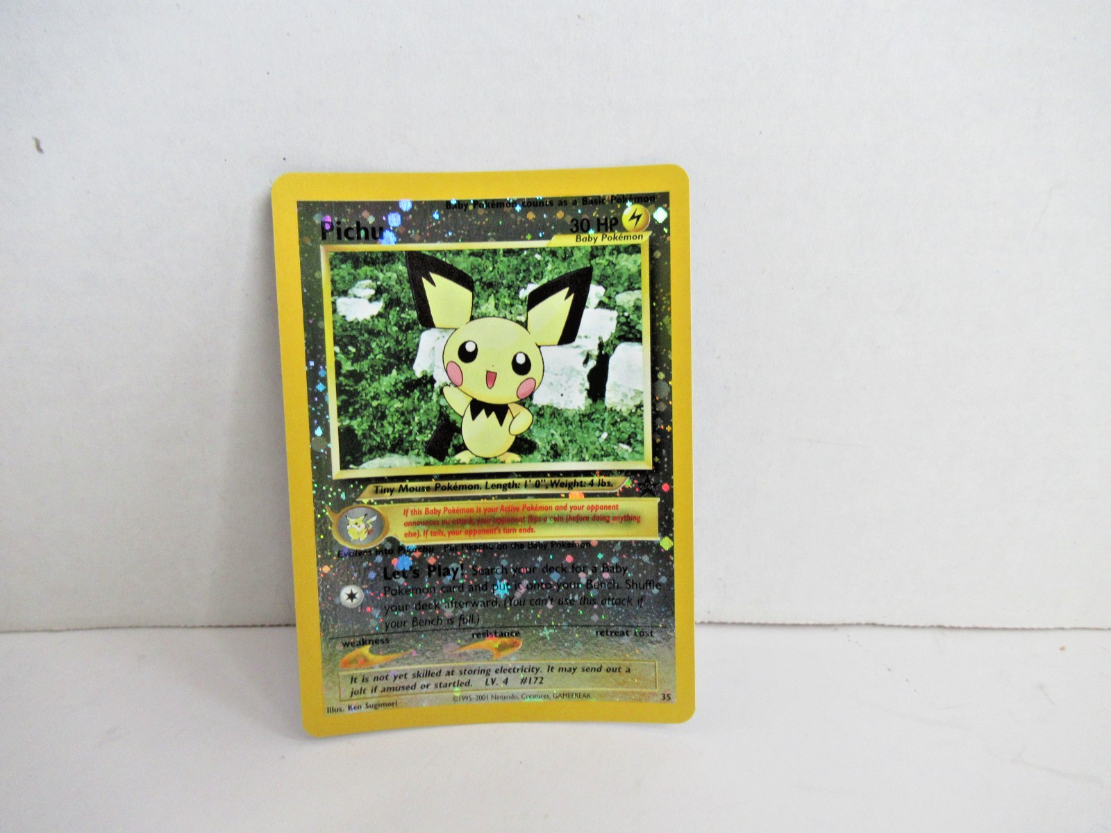 Pichu 35 WotC Promo Reverse Holo LP  Pokemon Card