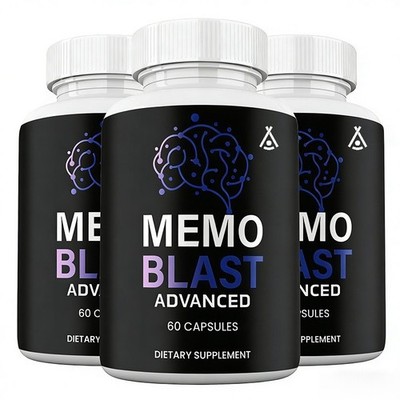 Memo Blast Advanced Capsules, Max Strength, MemoBlast for Clarity (3 pack)
