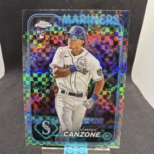 2024 Topps Chrome Dominic Canzone Refractor X Fractor RC #133 Mariners
