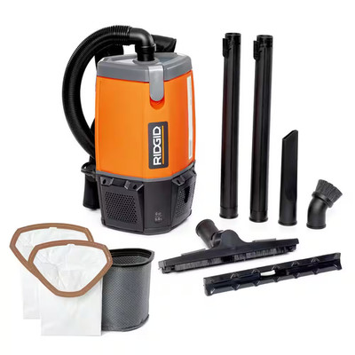 6 Qt. (1.5 Gal.) NXT Backpack Vacuum Cleaner with Filters and Shop Vacuum Attach