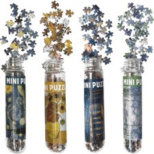 4 Pack Mini Jigsaw Puzzles 150 Pieces for Adults Challenging Starry Night Rhone