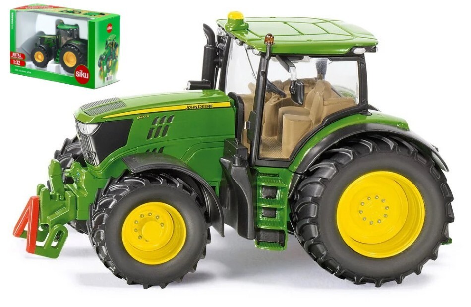 Siku Verde/Nero 3282 John Deere 01:32 6210R - Immagine 2